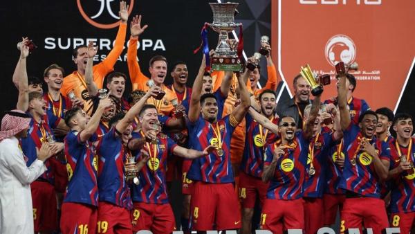 Барселона во второй раз подряд выиграла Суперкубок Испании